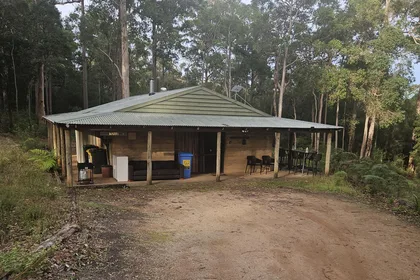 Marri Cottage among the Karri trees